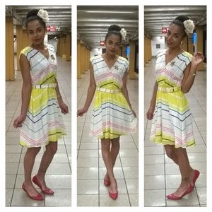 Colorful Chevron Summer Dress